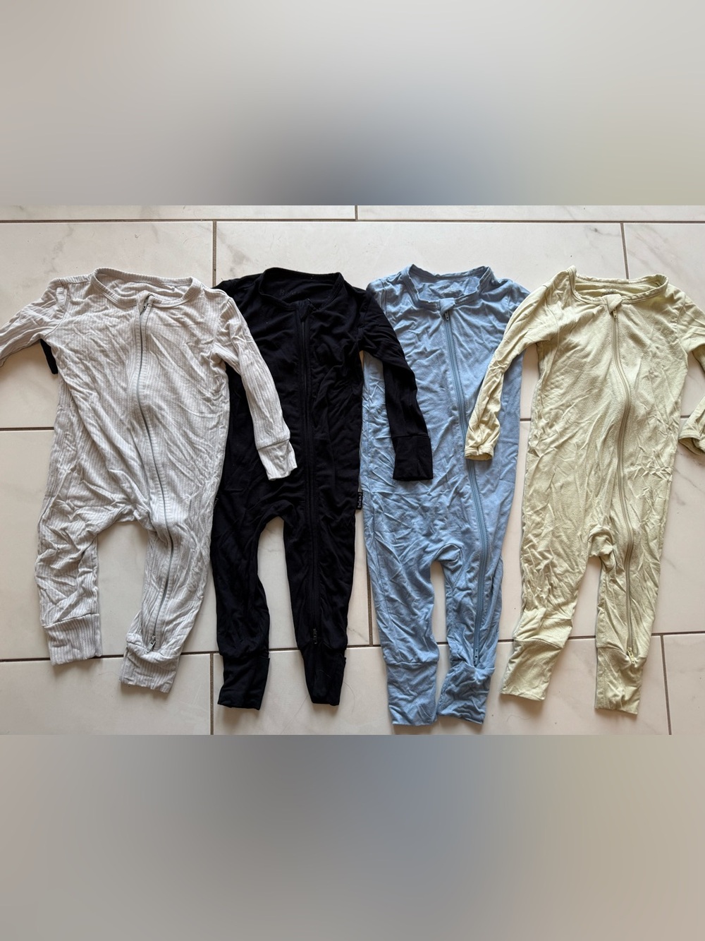Belan.J & Bamboo Footless Romlers Size 6-12M & 9-12M